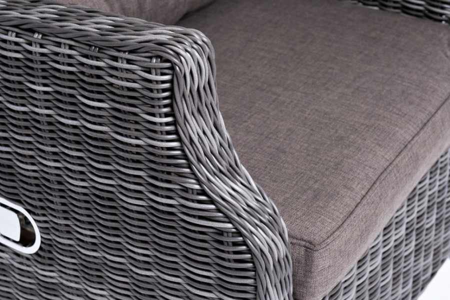 Кресло Форио из искусственного ротанга раскладное графит 4sis