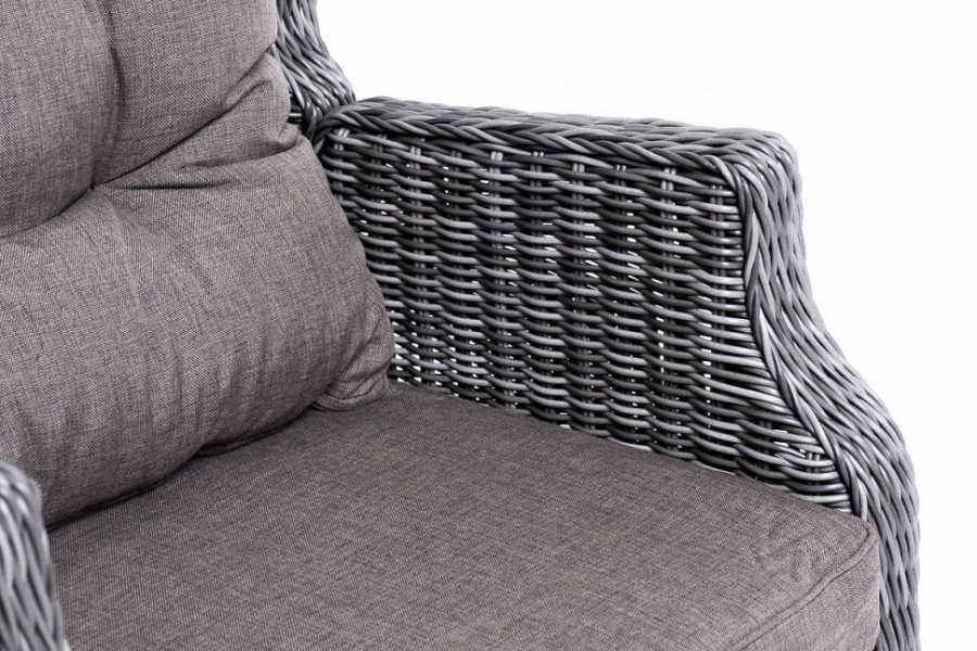 Кресло Форио из искусственного ротанга раскладное графит 4sis