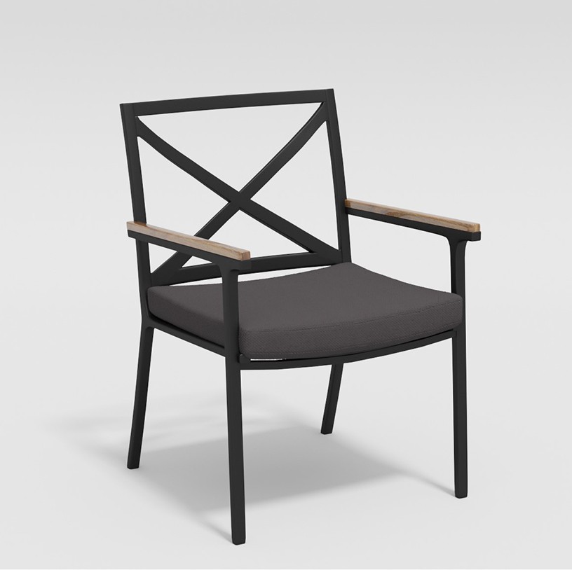 Обеденная группа Calma 200 антрацит Gardenini