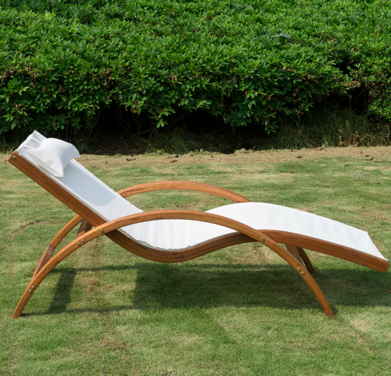 Шезлонг-лежак Мальта AFM-503C White  Афина