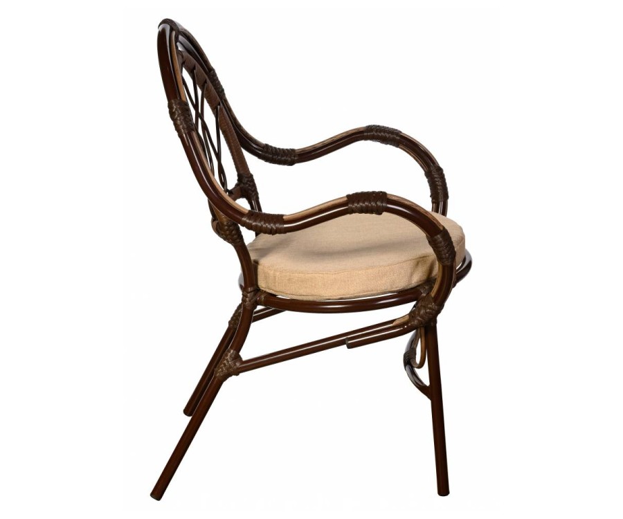 Стул Gavana из искусственного ротанга орех Garden story