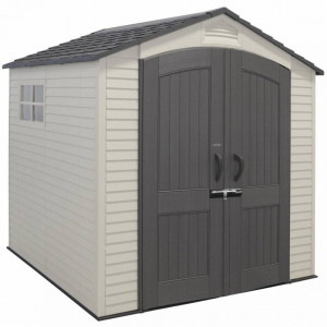 Пластиковый сарай LifeTime 7x7 фута Garden Пластиковый сарай LifeTime 7x7 фута Garden