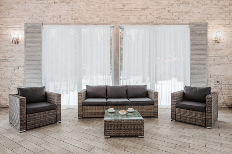 Лаунж-зона Karl с 3-местным диваном и 2 креслами Royal Family