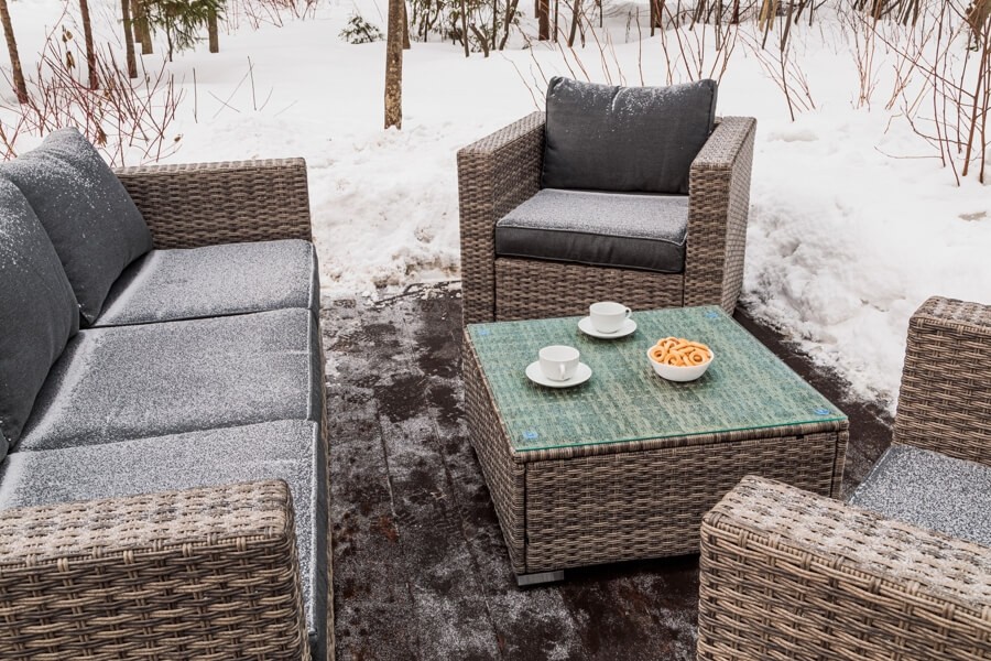 Лаунж-зона Karl с 3-местным диваном и 2 креслами серая Royal Family