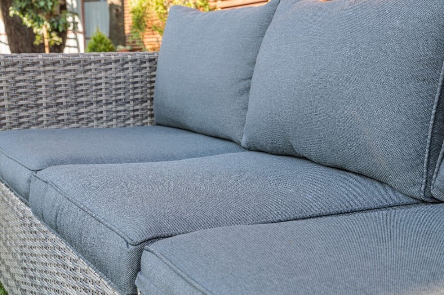 Лаунж-зона Karl с 3-местным диваном и 2 креслами серая Royal Family