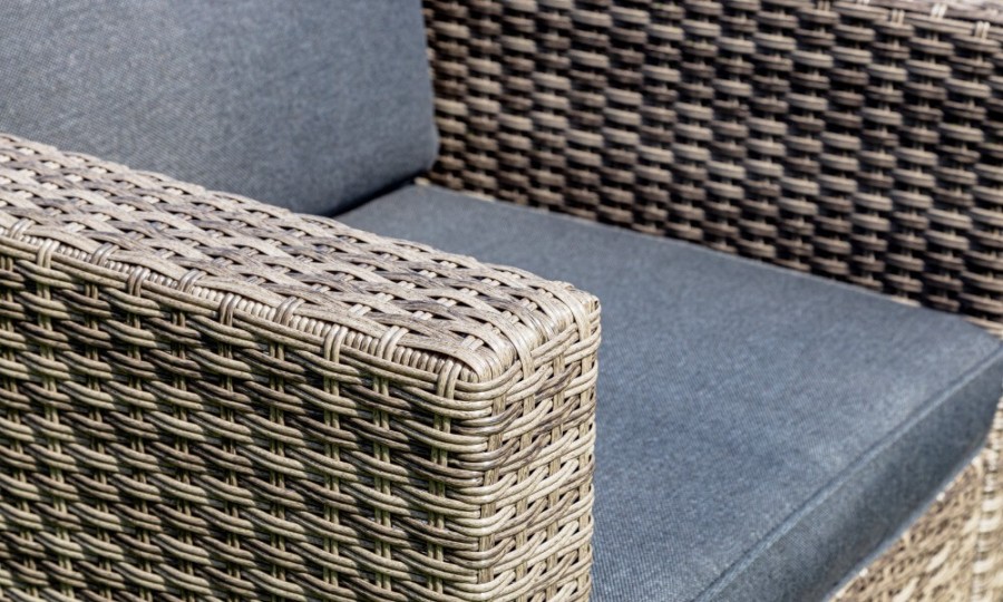 Лаунж-зона Karl с 3-местным диваном и 2 креслами серая Royal Family