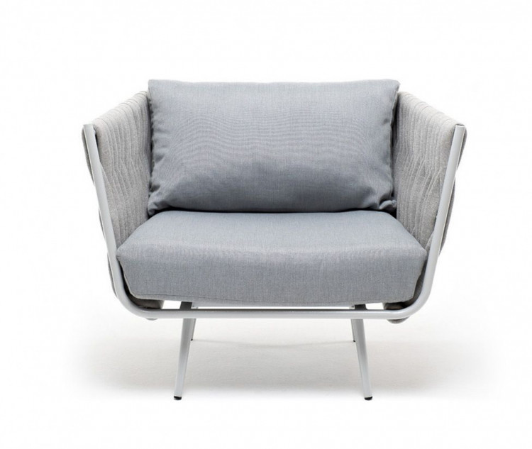 Кресло из роупа Монако светло-серый 4sis