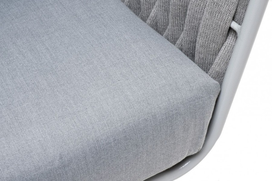 Кресло из роупа Монако светло-серый 4sis