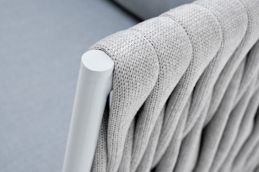 Кресло из роупа Монако светло-серый 4sis