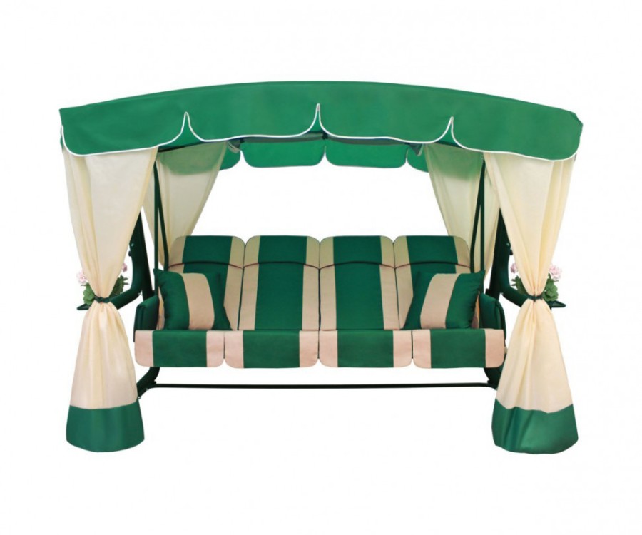 Садовые качели Эдем Люкс, зеленый Garden