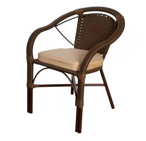 Кресло Denver из искусственного ротанга, орех Garden story Кресло Denver из искусственного ротанга, орех Garden story