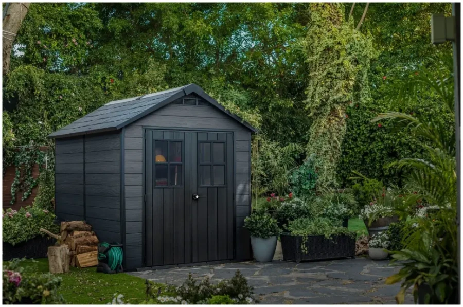 Пластиковый сарай Newton 759 серый Keter