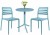 Комплект пластиковой мебели 1+2 Step Costa Bistrot Nardi
