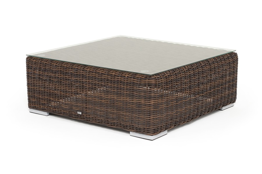 Журнальный столик плетеный, цвет коричневый