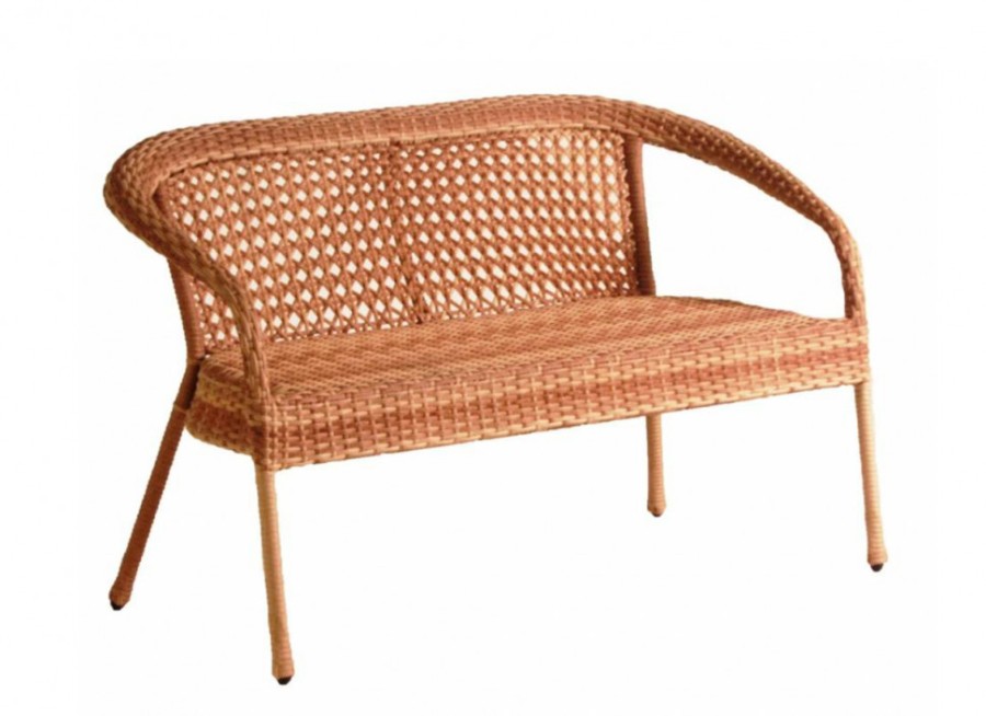 Софа 2-х местная DECO светло-коричневая Aiko