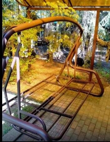 Садовые качели Эдем Люкс, шоколадный Garden