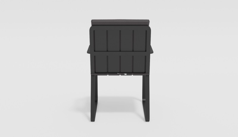 Стул Voglie armrest серый с подлокотниками Gardenini