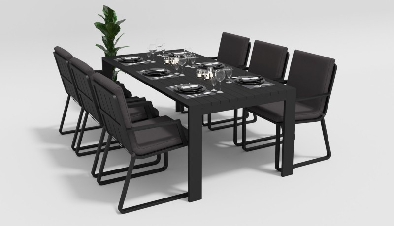 Стул Voglie armrest серый с подлокотниками Gardenini