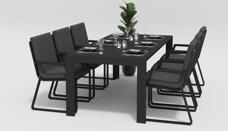 Стул Voglie armrest серый с подлокотниками Gardenini