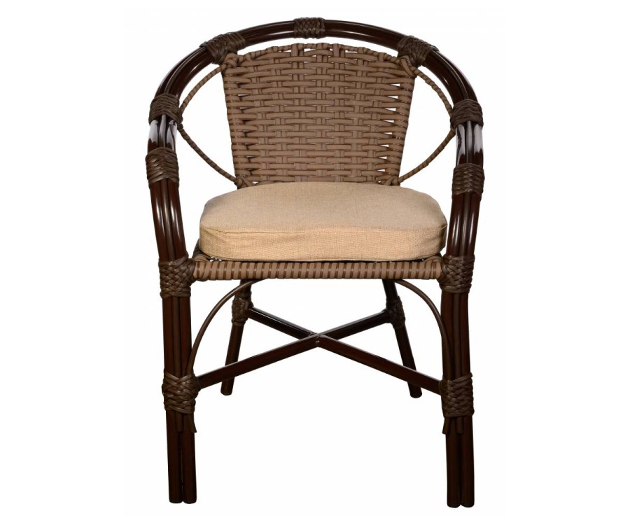 Кресло Bali (Бали) из искусственного ротанга, орех Garden story