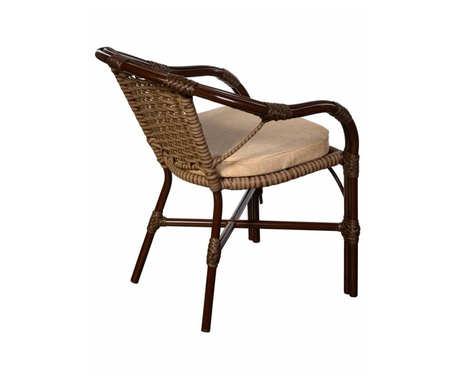 Кресло Bali (Бали) из искусственного ротанга, орех Garden story