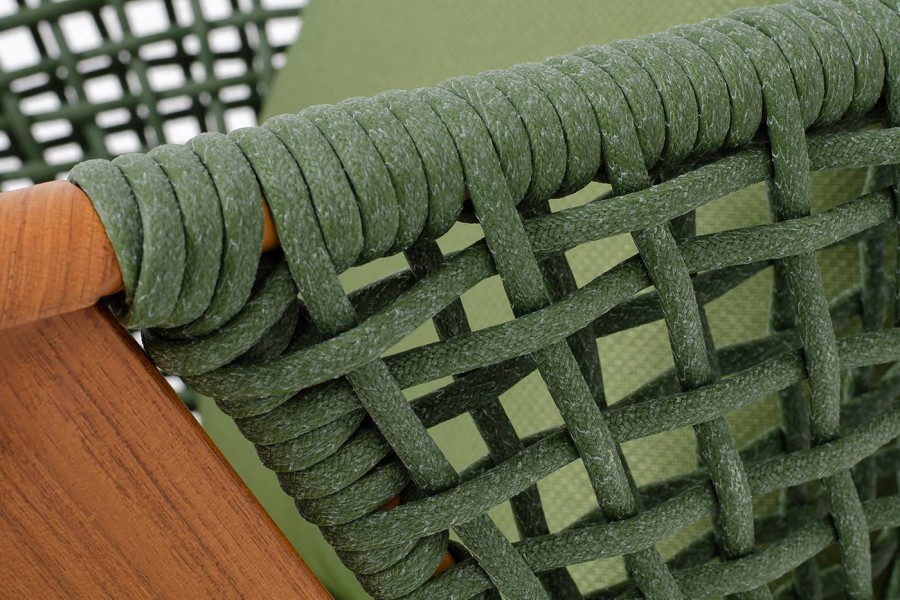 Кресло из роупа Амстердам, зеленый 4sis