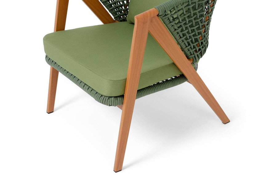 Кресло из роупа Амстердам, зеленый 4sis