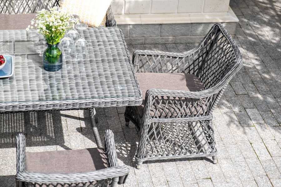 Обеденная группа Катания на 6 персон, графит 4sis