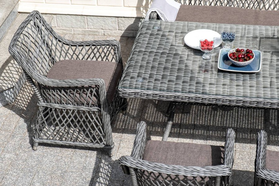 Обеденная группа Катания на 6 персон, графит 4sis