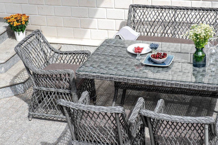 Обеденная группа Катания на 6 персон, графит 4sis