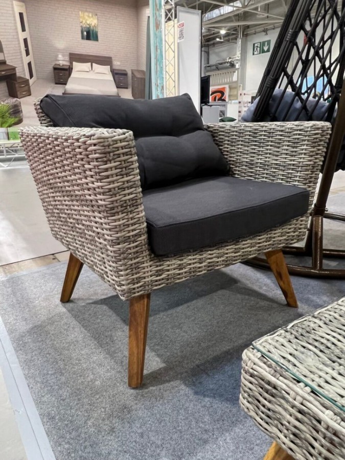 Комплект плетеной мебели AFM-605G Grey Афина