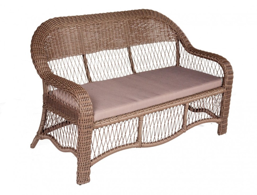 Софа 2-х местная Sevilla коричневая Aiko