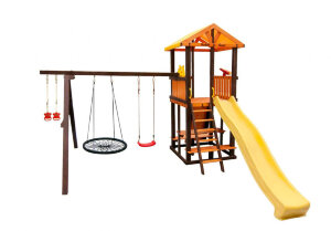 Игровой комплекс Perfetto sport Bari-4+качели Паутина