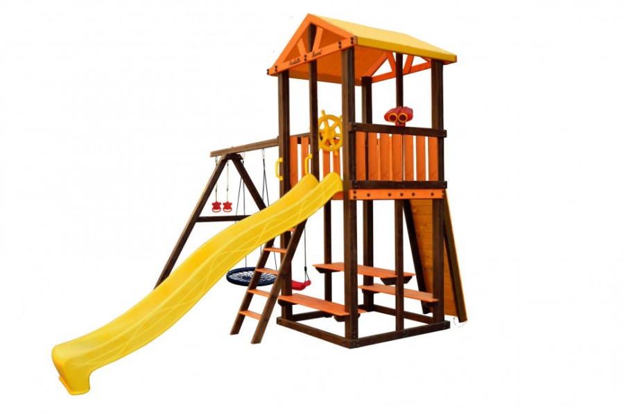 Игровой комплекс Perfetto sport Bari-4+качели Паутина