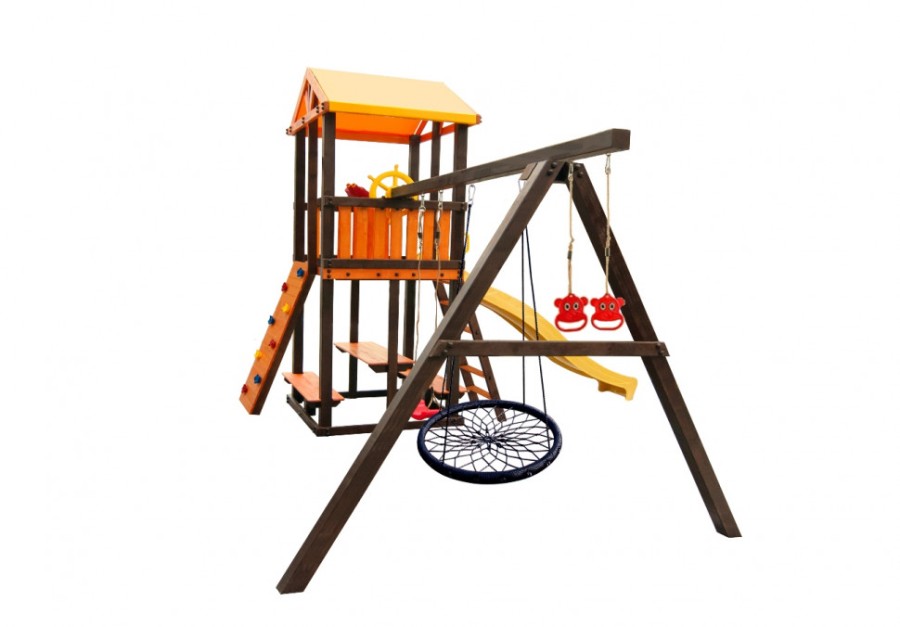 Игровой комплекс Perfetto sport Bari-4+качели Паутина