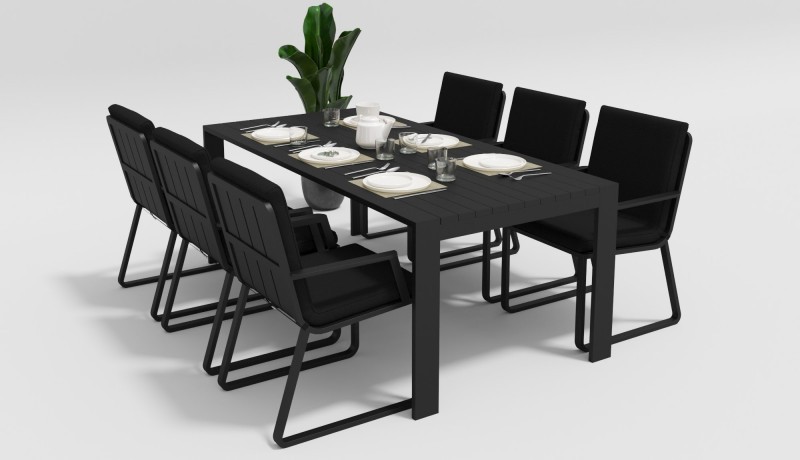 Стул Voglie armrest черный с подлокотниками Gardenini