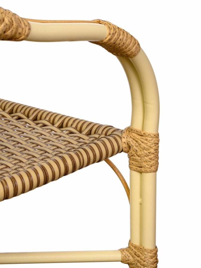Кресло Bali (Бали) из искусственного ротанга, слоновая кость Garden story