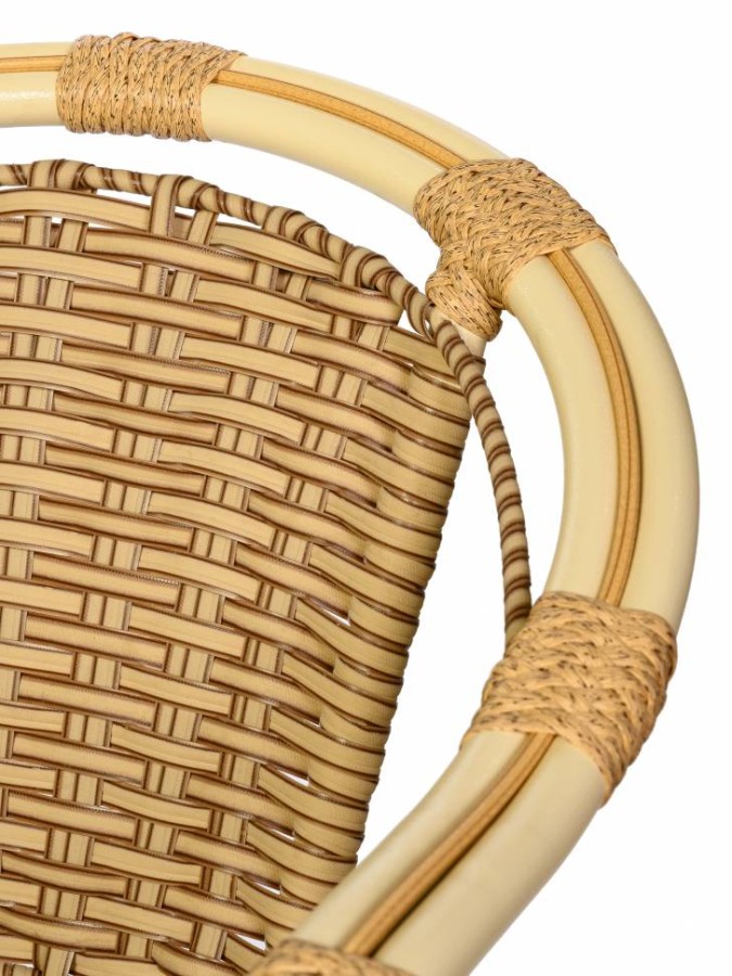 Кресло Bali (Бали) из искусственного ротанга, слоновая кость Garden story