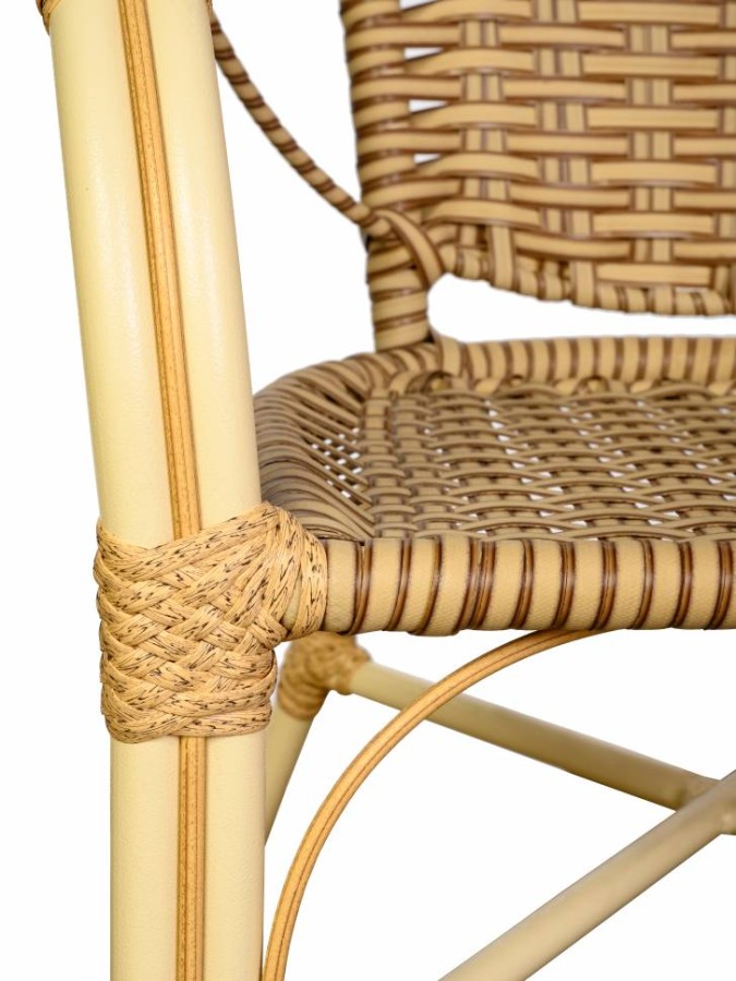 Кресло Bali (Бали) из искусственного ротанга, слоновая кость Garden story