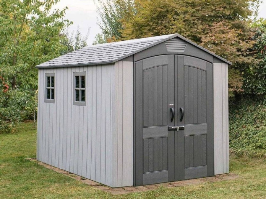 Пластиковый сарай LifeTime WoodLook 7'х12 Garden