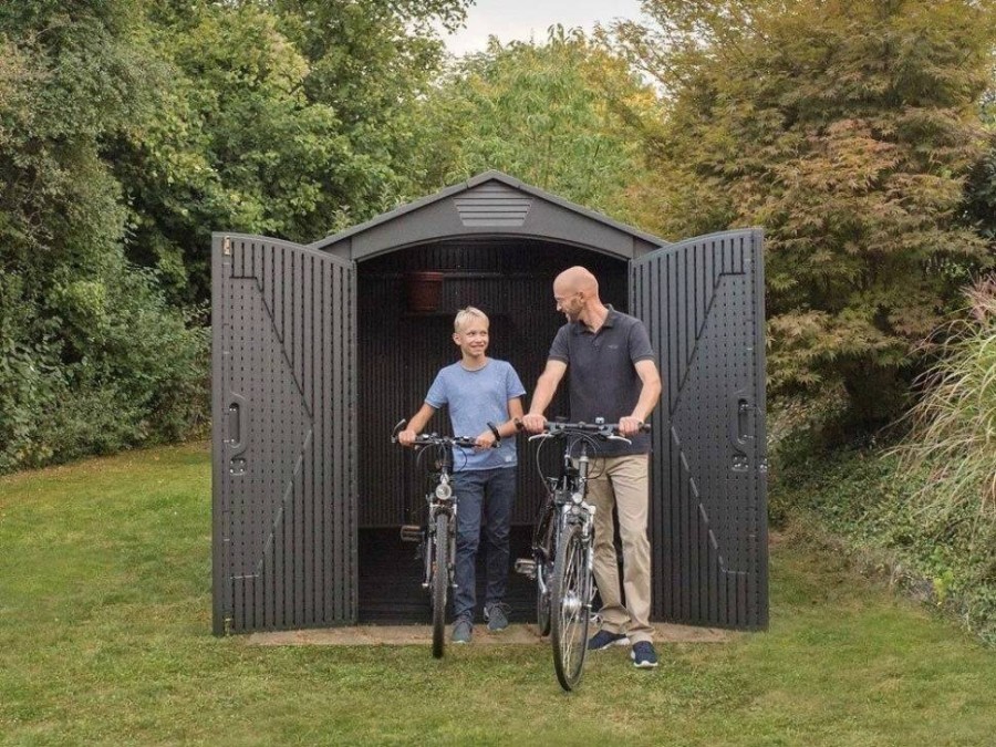 Пластиковый сарай LifeTime WoodLook 7'х12 Garden