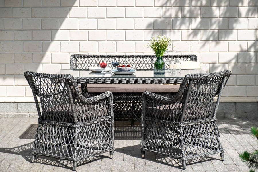 Обеденная группа Катания на 4 персоны, графит 4sis