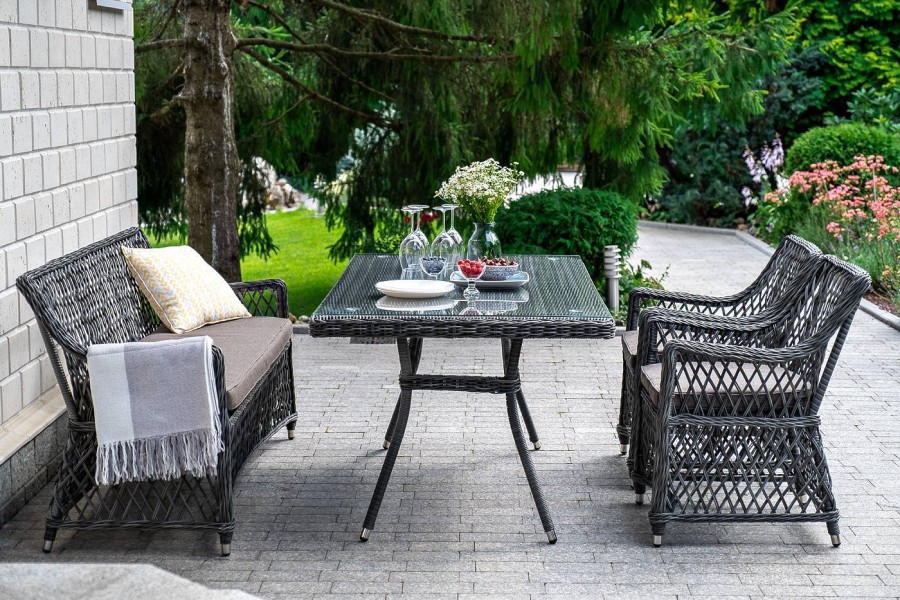 Обеденная группа Катания на 4 персоны, графит 4sis