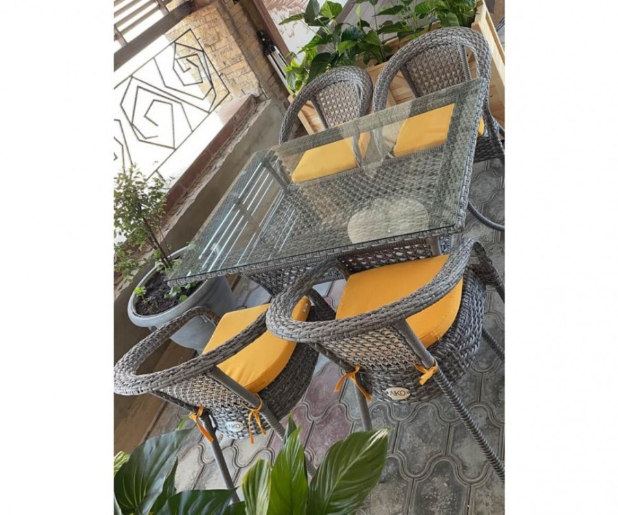 Обеденный Стол-2 DECO прямоугольный, серый Aiko