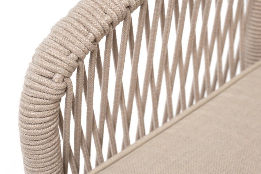 Кресло плетеное из роупа Канны бежевое 4sis