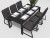 Обеденная группа Malia 180 с подлокотниками антрацит Gardenini