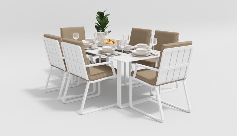 Стул Voglie armrest бежевый с подлокотниками Gardenini