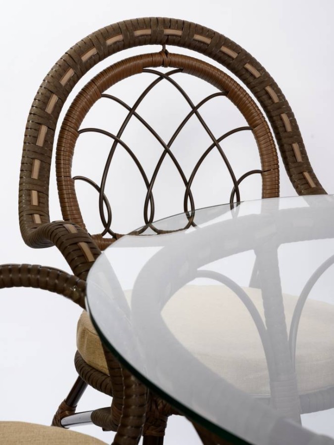 Стол Java Ява из искусственного ротанга, орех Garden story