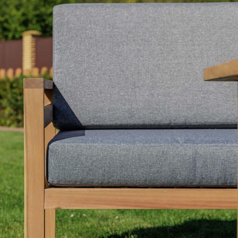 Обеденный комплект BROOKLYN с угловым диваном из акации Royal Family