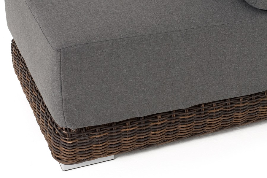 Диванный модуль прямой с подушками Капри, коричневый 4sis 